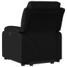 Sillón reclinable elevable cuero artificial negro 4