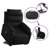 Sillón reclinable de masaje de pie cuero artificial negro 5