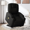 Sillón de masaje eléctrico reclinable elevable tela negro 1