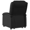 Sillón de masaje elevable eléctrico cuero sintético negro 4