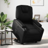 Sillón reclinable y elevable eléctrico cuero sintético negro 1