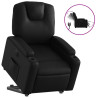Sillón reclinable y elevable eléctrico cuero sintético negro 2