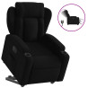Sillón eléctrico reclinable elevable de tela negro 2