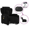 Sillón de masaje eléctrico reclinable elevable tela negro 5