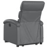 Sillón reclinable de masaje de pie cuero artificial gris 4