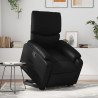 Sillón reclinable elevable cuero artificial negro 1