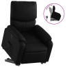 Sillón reclinable elevable cuero artificial negro 2