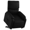 Sillón reclinable elevable cuero artificial negro 3