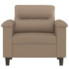 Sillón cuero sintético color capuchino 60 cm 3