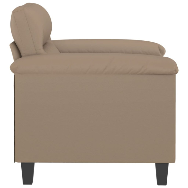 Sillón cuero sintético color capuchino 60 cm M 4