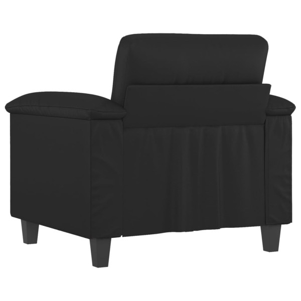 Sillón cuero sintético negro 60 cm M 5