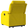 Sillón reclinable elevable terciopelo amarillo 4