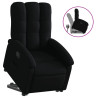 Sillón reclinable elevable tela negro 2