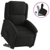 Sillón reclinable elevable tela negro 2