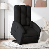 Sillón eléctrico reclinable elevable de tela negro 1