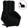 Sillón eléctrico reclinable elevable de tela negro 2