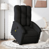 Sillón de masaje eléctrico reclinable elevable tela negro 1