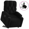 Sillón reclinable elevable tela negro 2