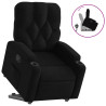 Sillón reclinable elevable tela negro 5