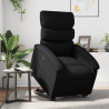 Sillón reclinable y elevable eléctrico cuero sintético negro 1