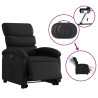 Sillón reclinable y elevable eléctrico cuero sintético negro 5