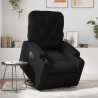 Sillón reclinable y elevable eléctrico cuero sintético negro 1