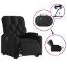 Sillón reclinable y elevable eléctrico cuero sintético negro 5