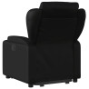 Sillón reclinable y elevable eléctrico cuero sintético negro 5