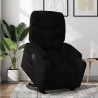 Sillón reclinable elevable tela negro 1