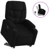 Sillón reclinable elevable tela negro 2