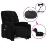 Sillón de masaje eléctrico reclinable elevable tela negro 5
