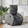 Sillón eléctrico reclinable elevable de tela gris oscuro 1