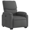 Sillón eléctrico reclinable elevable de tela gris oscuro 3