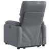 Sillón reclinable de masaje de pie cuero artificial gris 4