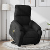 Sillón masaje eléctrico reclinable elevable tela negro 1