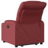 Sillón elevable eléctrico cuero artificial rojo tinto 4