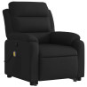 Sillón reclinable de masaje elevable tela negro 3