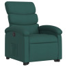 Sillón reclinable elevable tela verde oscuro 3