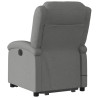 Silla de masaje reclinable de pie de tela gris oscuro 4