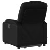 Sillón de masaje elevable eléctrico cuero sintético negro 4