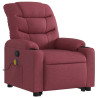 Poltrona de massagens reclin. elevatória tecido vermelho tinto 3