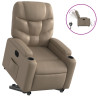 Sillón elevable eléctrico cuero artificial capuchino 2