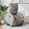 Sillón reclinable elevable tela gris taupe 1