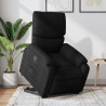 Sillón reclinable elevable tela negro 1