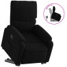 Sillón reclinable elevable tela negro 2