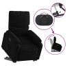 Sillón reclinable elevable tela negro 5