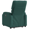 Sillón masaje eléctrico reclinable elevable tela verde oscuro 4