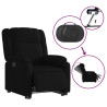 Sillón eléctrico reclinable elevable de tela negro 5