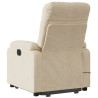Sillón masaje eléctrico reclinable elevable tela crema 4