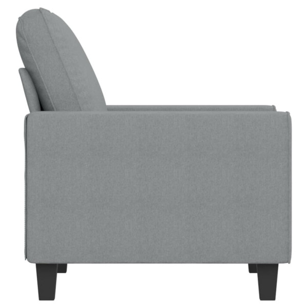 Sillón de tela gris claro 60 cm M 4